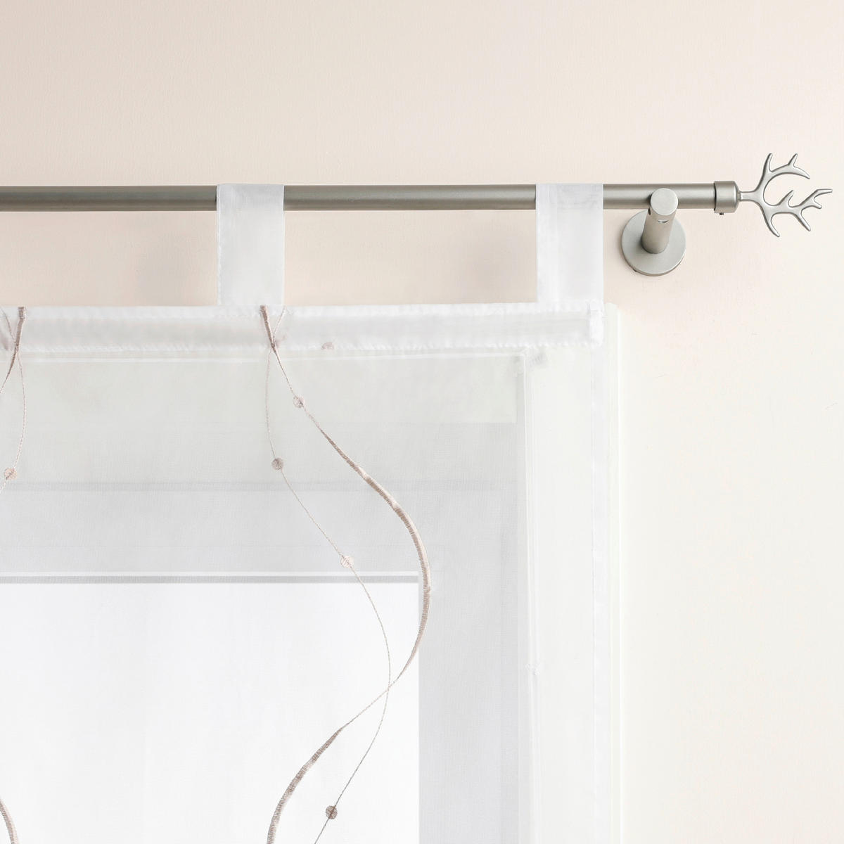 FALTROLLO  transparent  80/140 cm    - Sandfarben/Weiß Hochglanz, Basics, Textil (80/140cm)