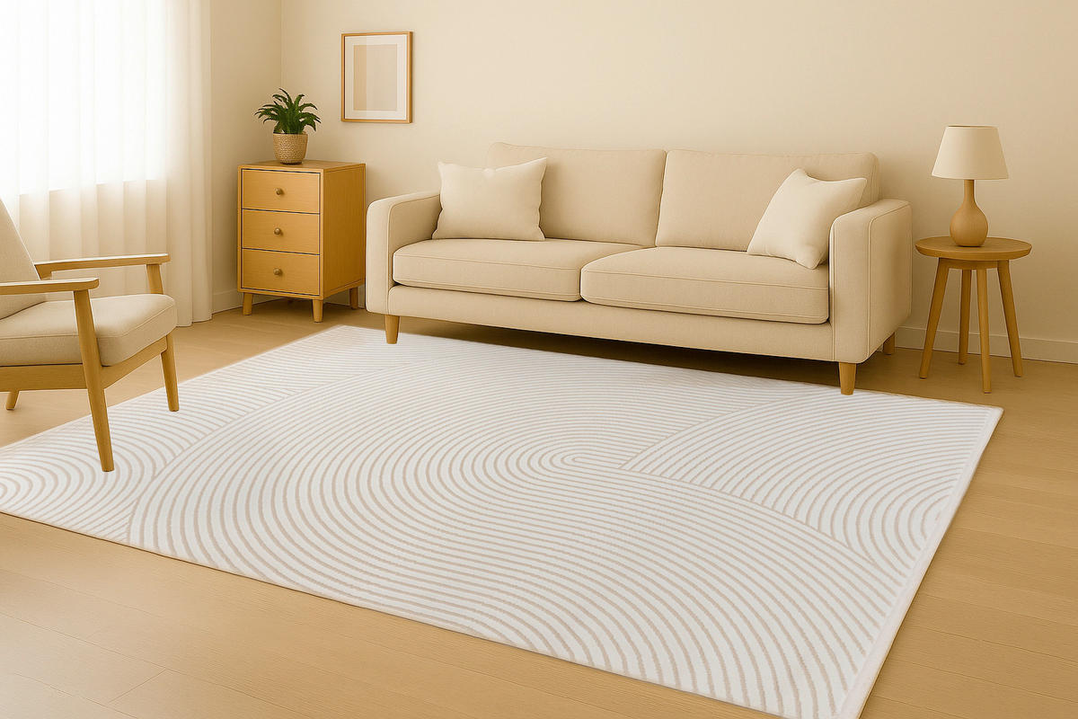 FLACHWEBETEPPICH 200/290 cm Elfenbein rechteckig  - Elfenbein, Basics, Textil (200/290cm) - Kayoom