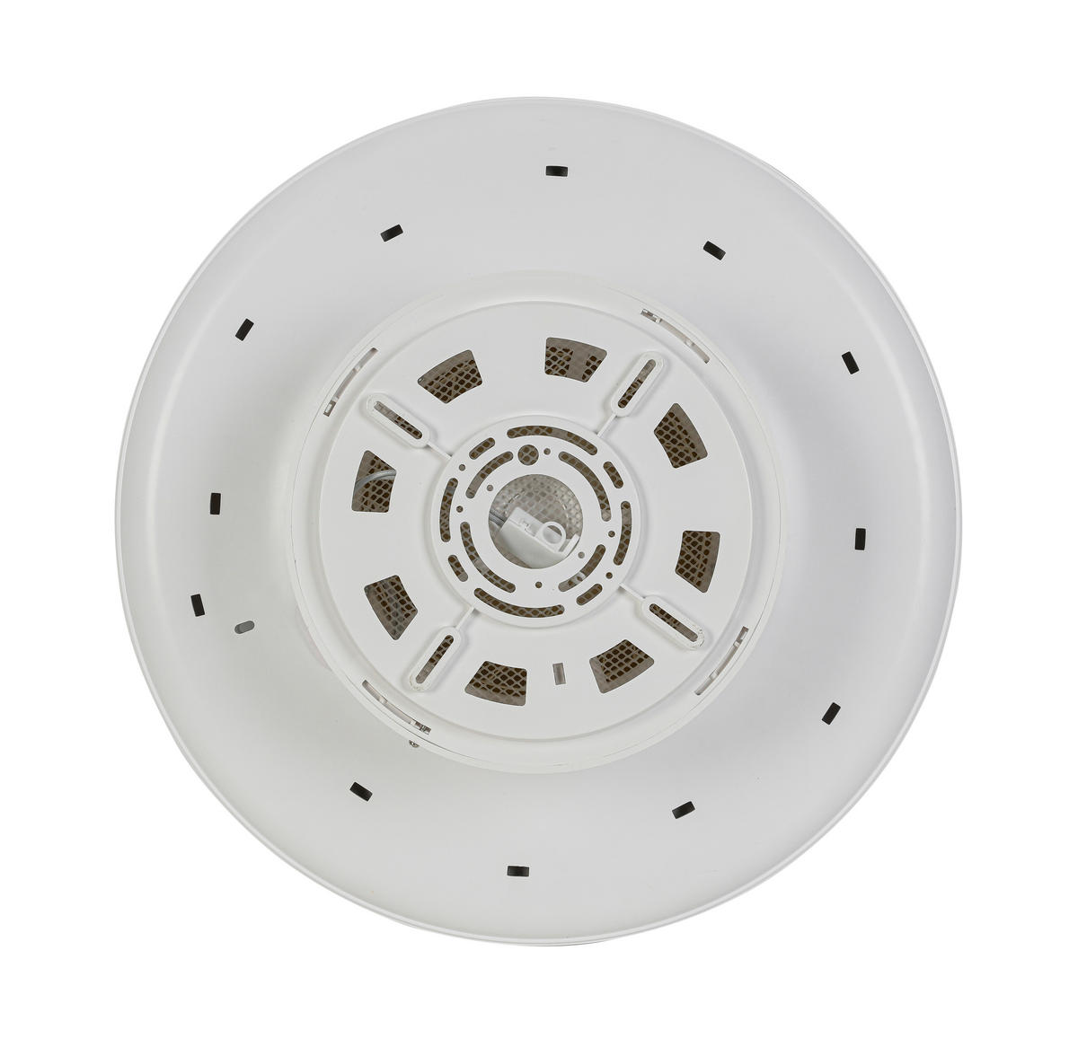 DECKENVENTILATOR - Schwarz/Weiß, Trend, Kunststoff/Metall (46/19,5cm) - Mican