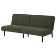 SCHLAFSOFA Webstoff Grün  - Schwarz/Grün, Design, Holz/Textil (184/80/87cm) - Carryhome