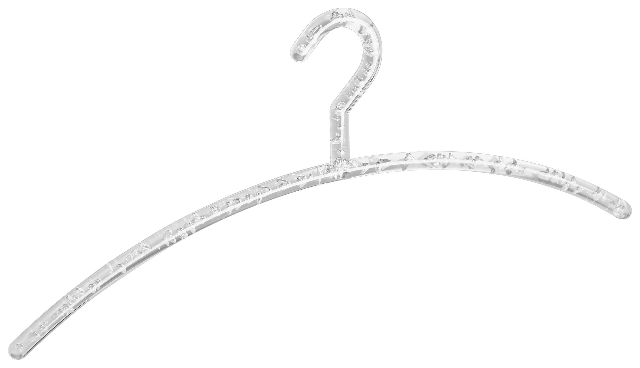 ŠATNÍ RAMÍNKO - čiré, Basics, plast (42cm)
