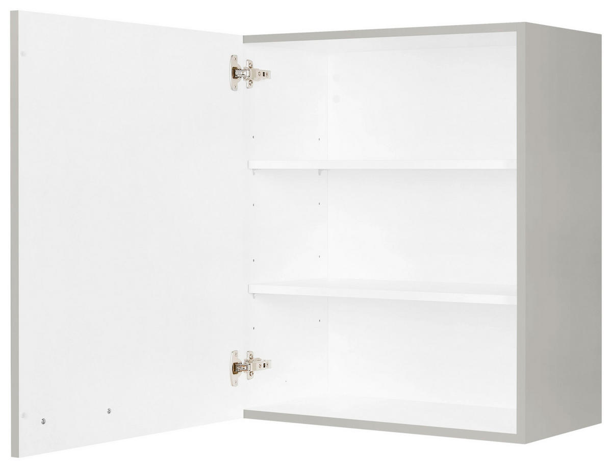 KÜCHENOBERSCHRANK 60/72/35 cm  in Grau  - Edelstahlfarben/Grau, MODERN, Holzwerkstoff (60/72/35cm) - Nobilia