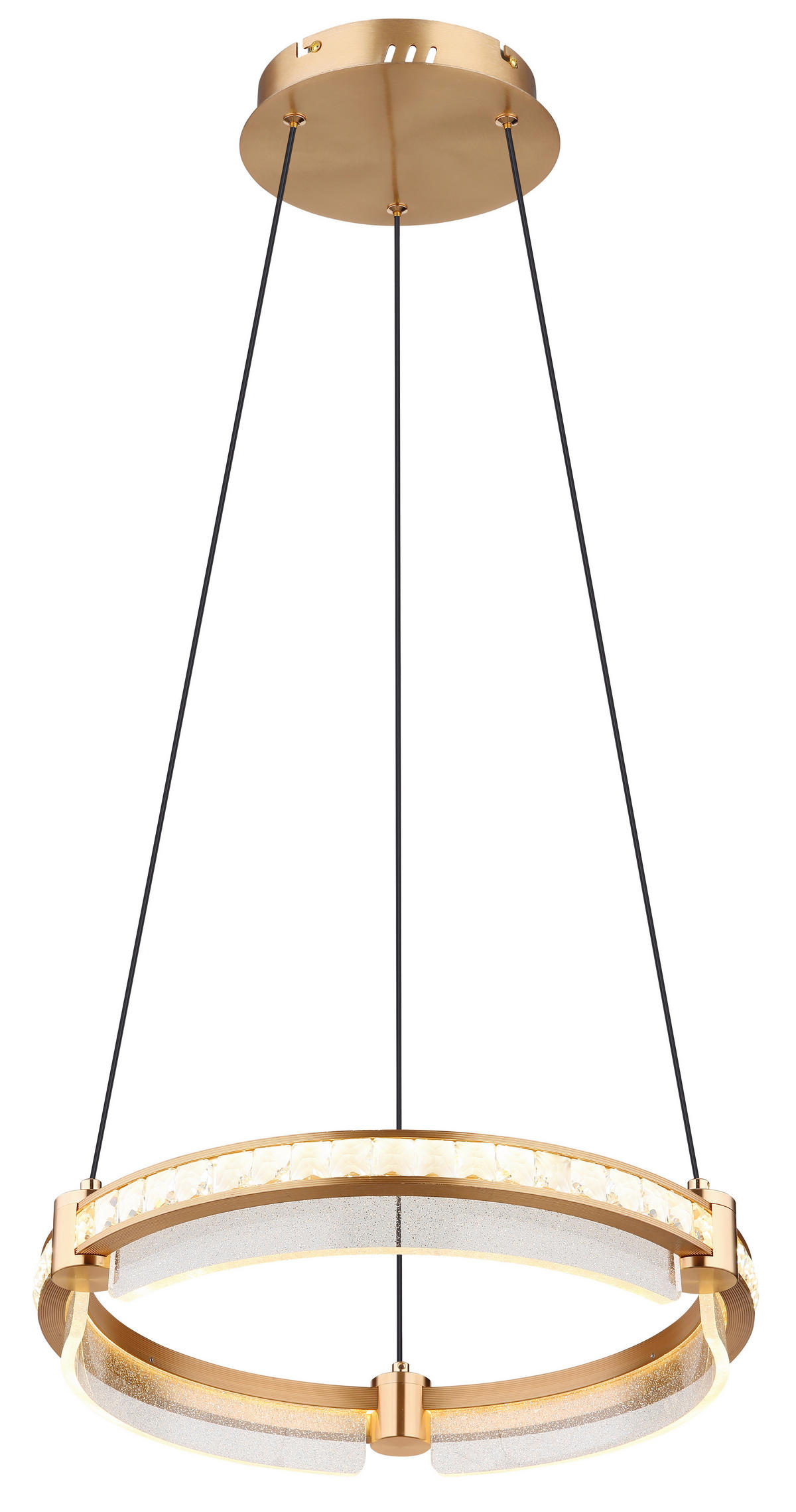 ZÁVĚSNÉ LED SVÍTIDLO, 40/120 cm  - černá/čiré, Design, kov/plast (40/120cm) - Globo