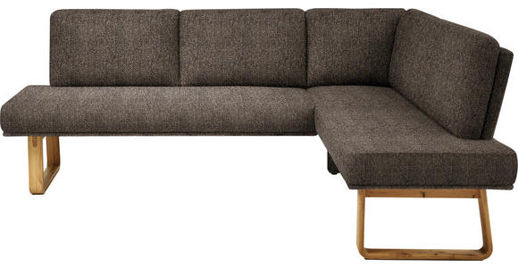 ECKBANK 240/174 cm  in Braun, Eichefarben  - Eichefarben/Braun, Design, Holz/Textil (240/174cm) - Dieter Knoll