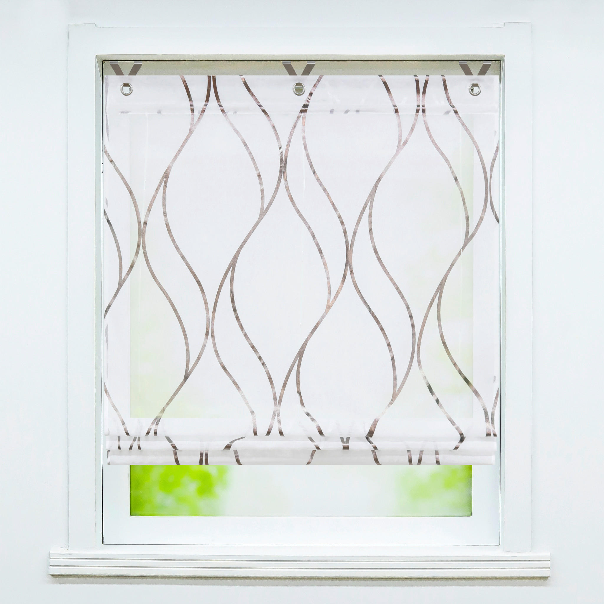 DEKOROLLO  transparent  100/130 cm    - Braun, Basics, Textil (100/130cm)