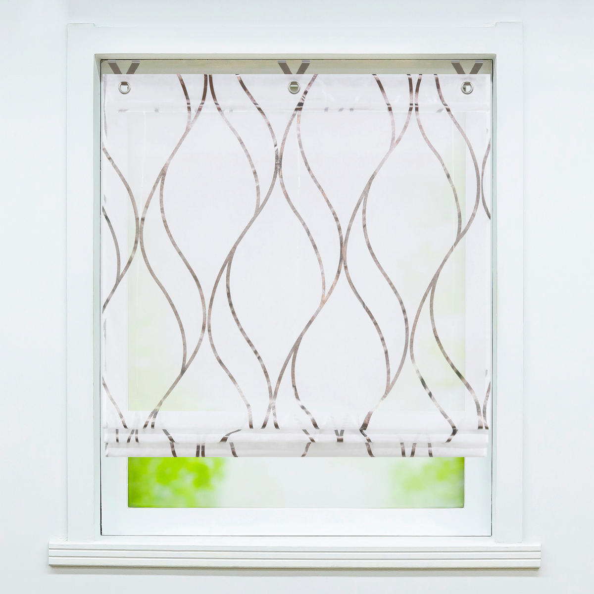 DEKOROLLO  transparent  100/130 cm    - Braun, Basics, Textil (100/130cm)