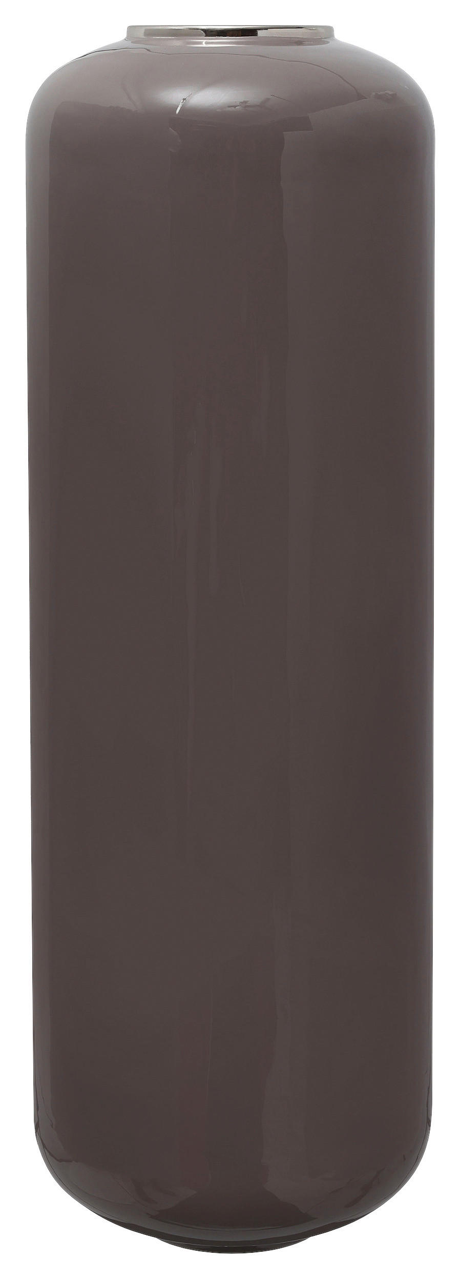 BODENVASE  - Silberfarben, Trend, Metall (30/91cm) - Kayoom