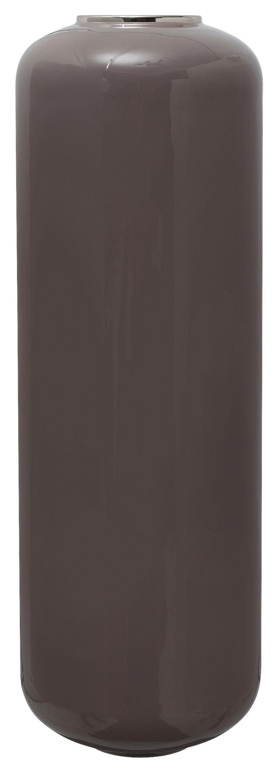 BODENVASE  - Silberfarben, Trend, Metall (30/91cm) - Kayoom