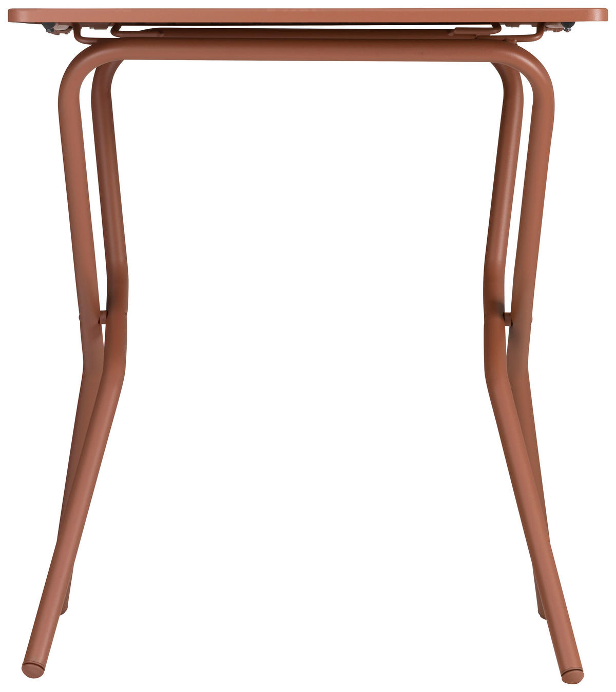 GARTENKLAPPTISCH 70/64/73 cm Metall rechteckig  - Rot, Basics, Metall (70/64/73cm) - Lafuma Mobilier