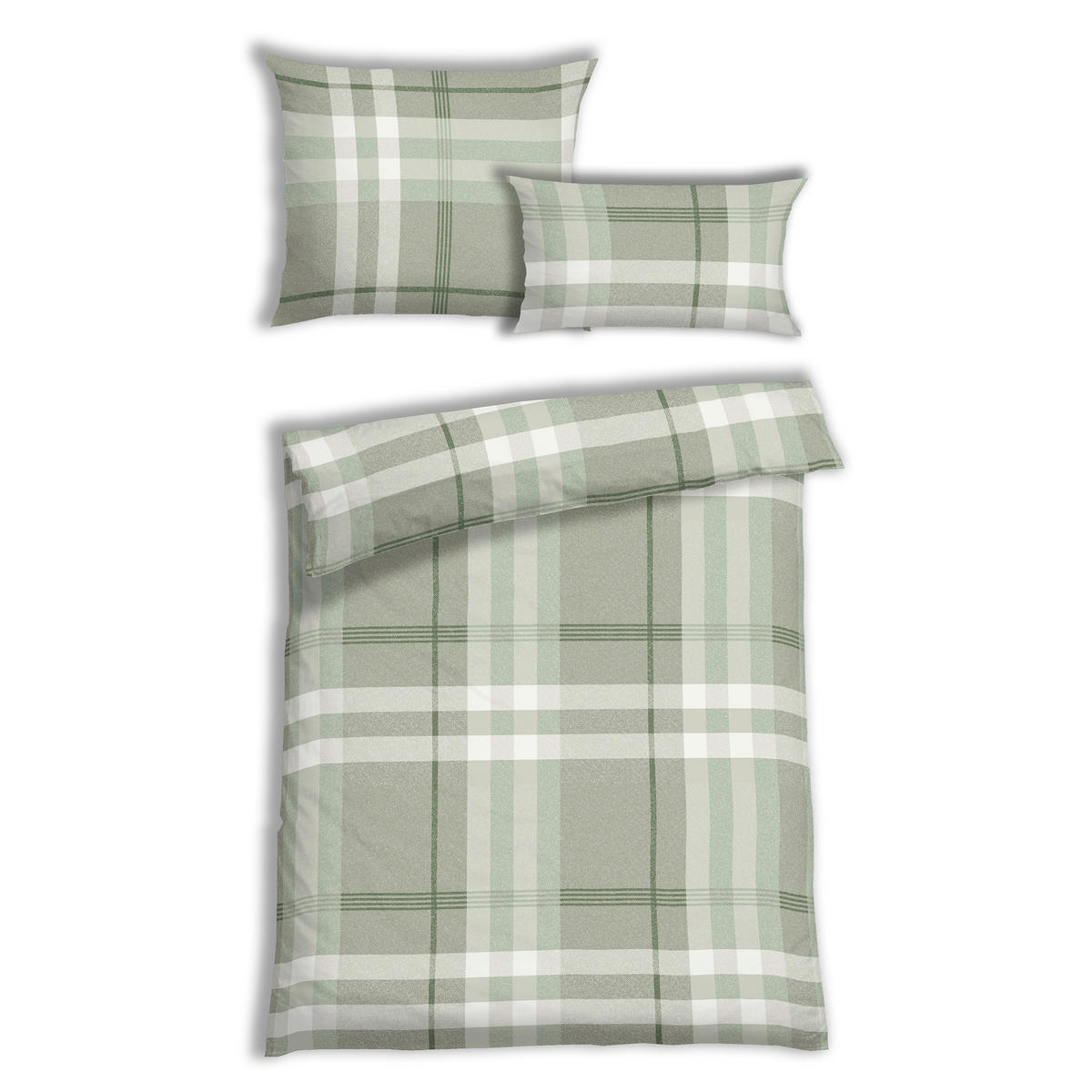 BETTWÄSCHE 140/200 cm  - Grün, Design, Textil (140/200cm) - Florella