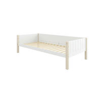BETT 90/200 cm,  in Weiß, Kieferfarben, Rollrost  - Weiß/Kieferfarben, MODERN, Holz (90/200cm) - Chameo