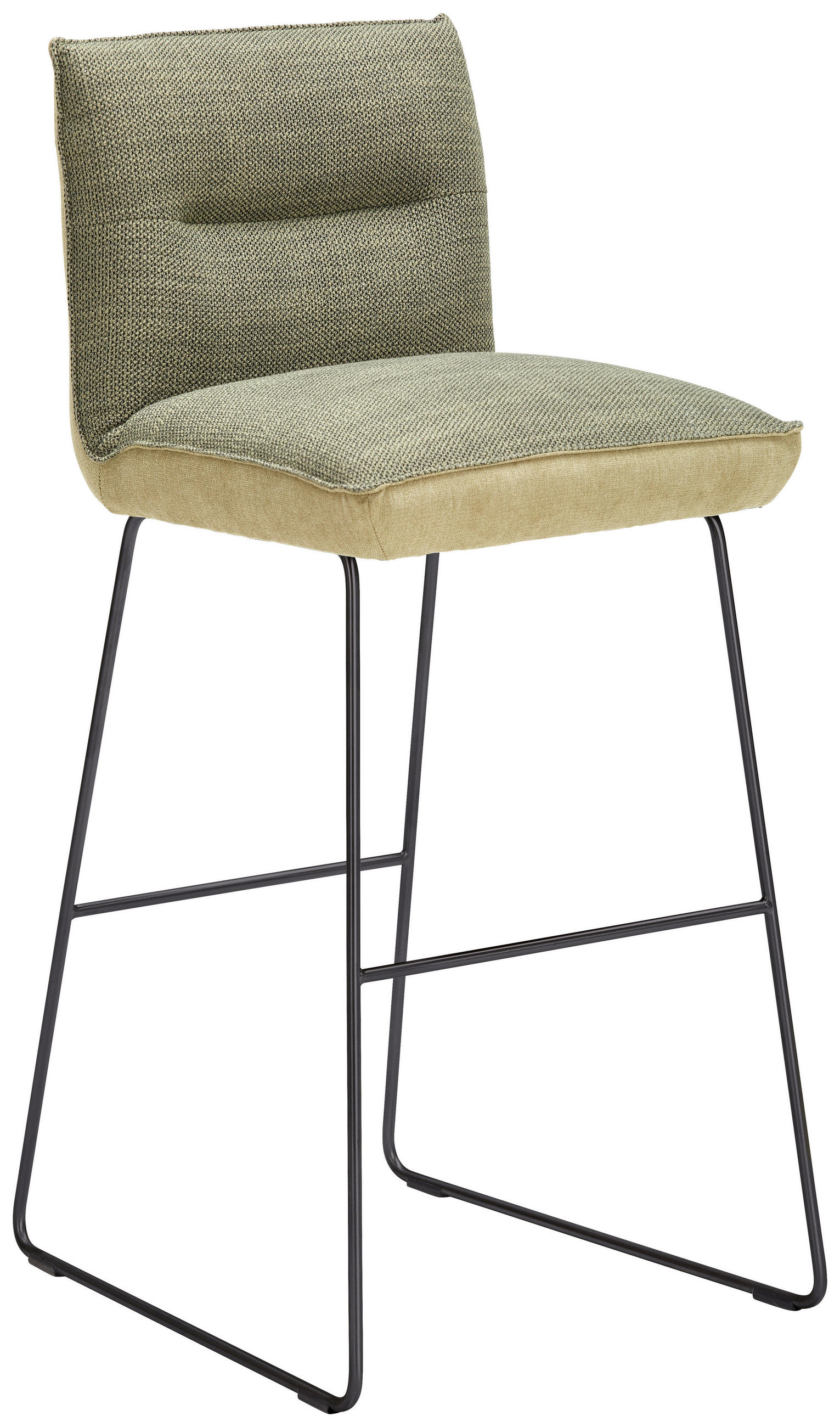 BARHOCKER Flachgewebe Grün, Schwarz, Hellgrün Stahl Stoffauswahl, Typenauswahl, Gestellauswahl  - Schwarz/Hellgrün, Design, Textil/Metall (51/107/59cm) - Dieter Knoll
