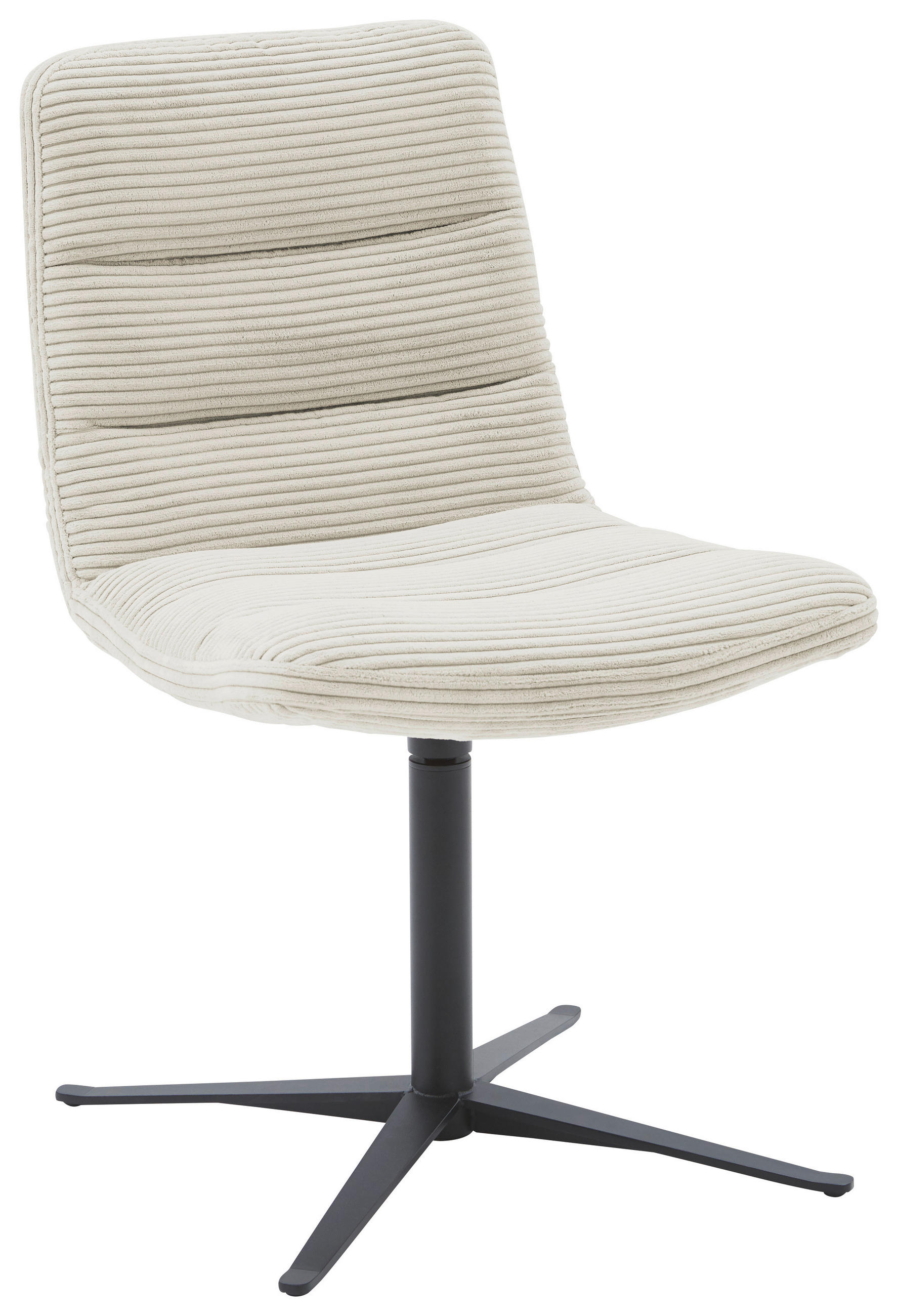 STUHL - Schwarz/Naturfarben, Design, Textil/Metall (52/88/66cm) - Dieter Knoll