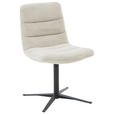 STUHL - Schwarz/Naturfarben, Design, Textil/Metall (52/88/66cm) - Dieter Knoll