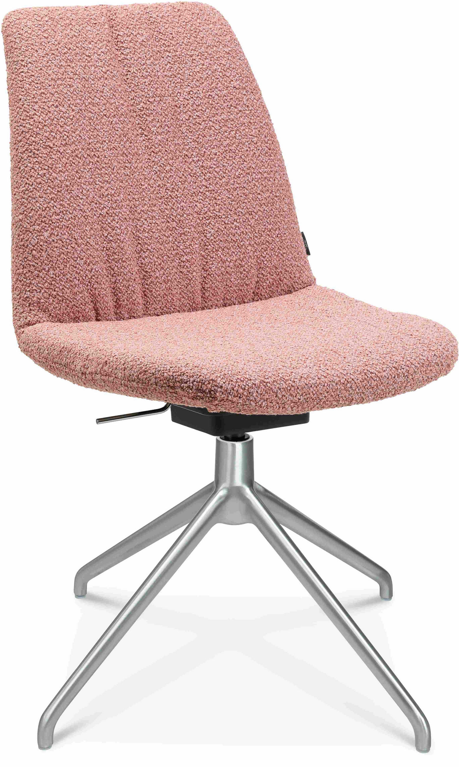 STUHL  in Aluminium Flachgewebe Metall, Textil  - Rosa, Design, Textil/Metall (46/81,5-84,5/55cm) - Johann Jakob
