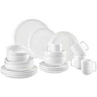 KOMBINOVANÁ SOUPRAVA 20dílné, porcelán keramika  - bílá, Trend, keramika - Dieter Knoll