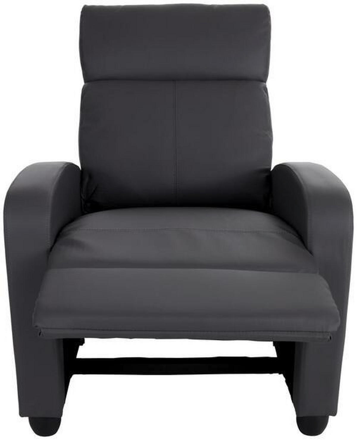 FOTELJA ZA GLEDANJE TELEVIZORA 69/75-100,5/87-157 cm , siva  - siva/crna, Moderno, tekstil (69/75-100,5/87-157cm) - Ti'me
