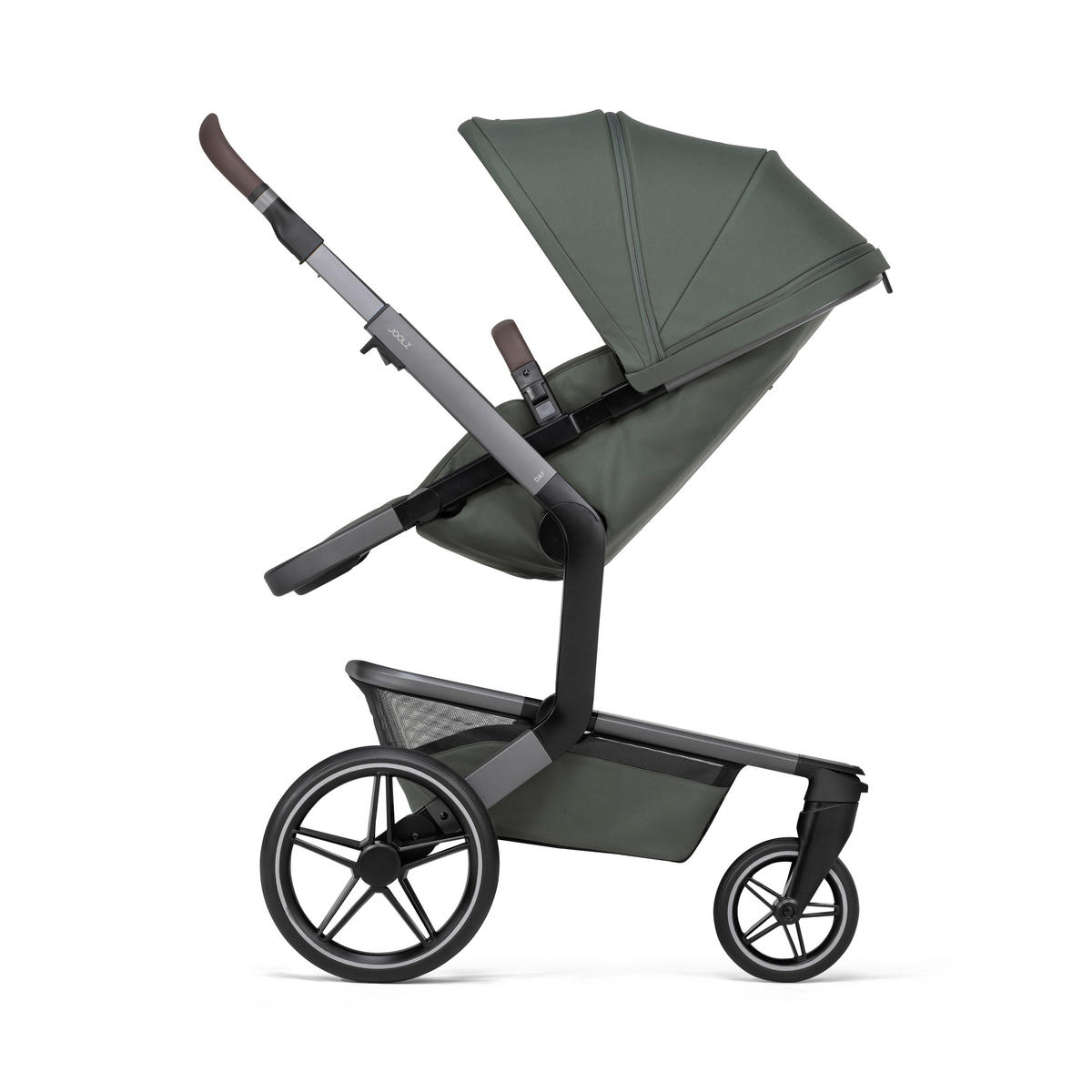 KINDERWAGEN  Day 5  Forest Green  - Olivgrün/Grau, Basics, Textil/Metall (94/60/113cm) - Joolz