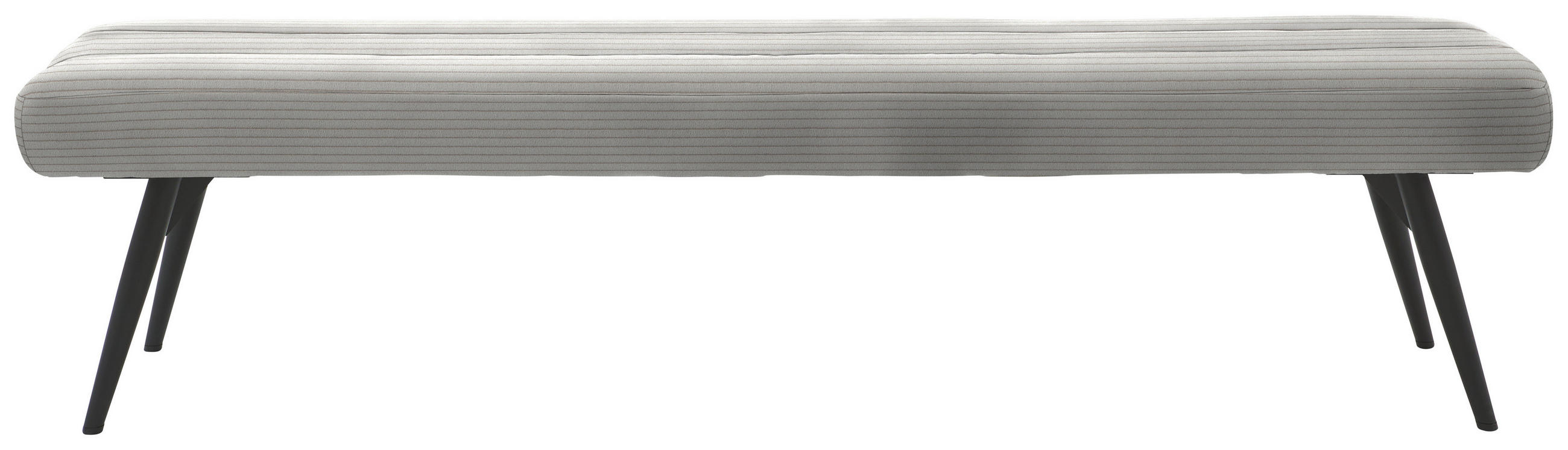 SITZBANK in Textil Greige  - Greige/Schwarz, Design, Textil/Metall (200/48/47cm) - Dieter Knoll