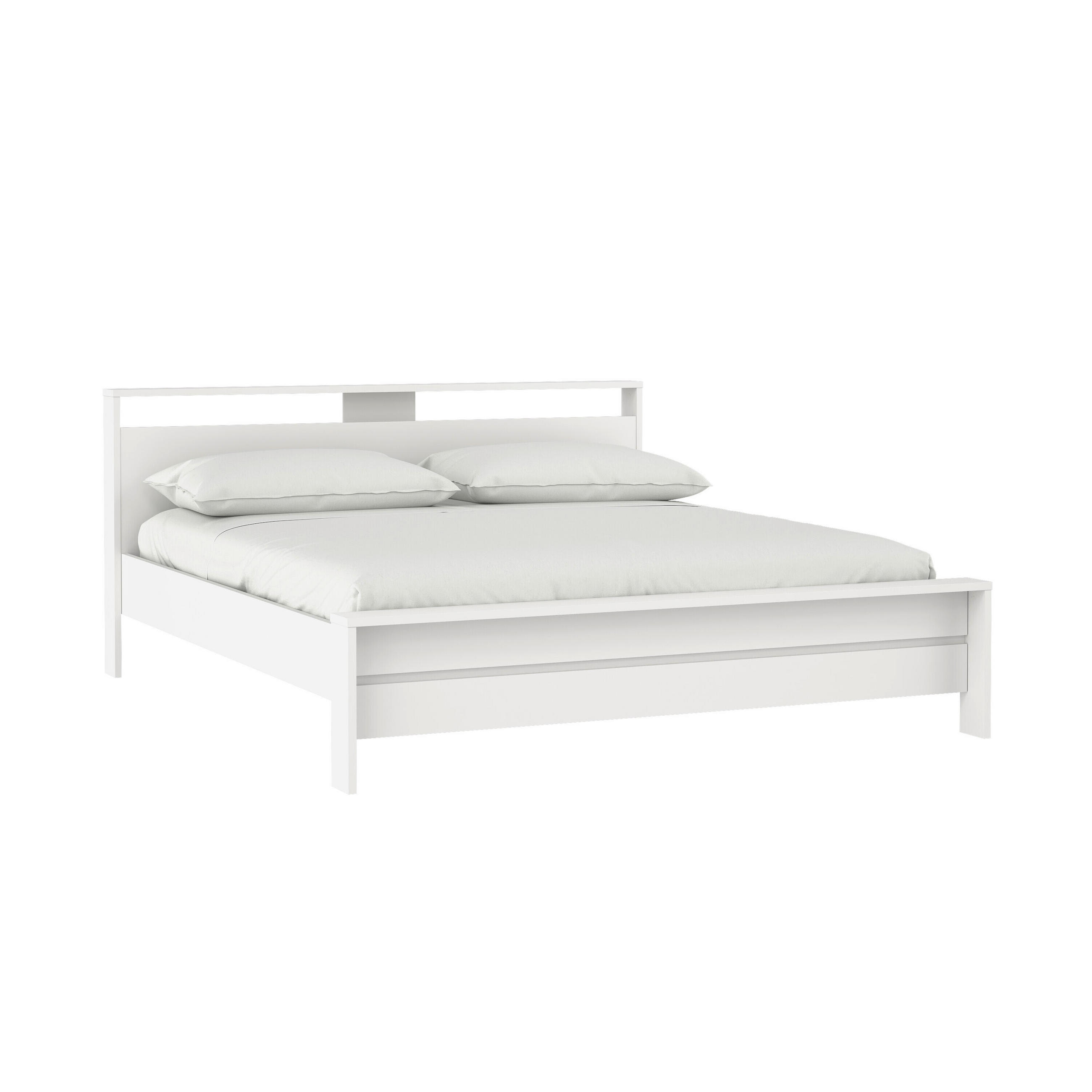 BETT 180/200 cm  in Weiß  - Weiß, KONVENTIONELL (180/200cm) - Boxxx