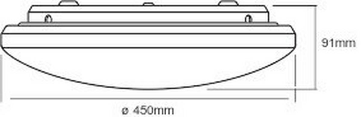 LED-DECKENLEUCHTE 40/9,1 cm   - Weiß, Basics, Kunststoff/Metall (40/9,1cm) - Osram