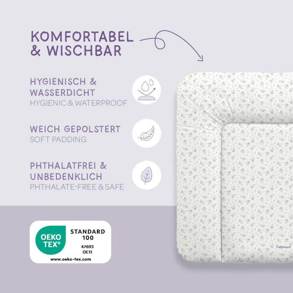 WICKELAUFLAGE Olive 75/85/5 cm  - Multicolor, Basics, Kunststoff (75/85/5cm) - Träumeland