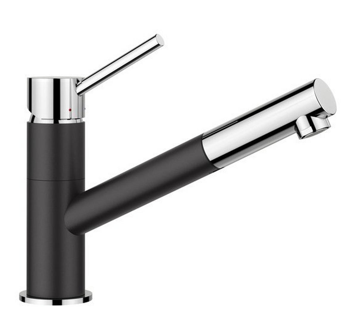 KÜCHENARMATUR 527652  - Chromfarben/Schwarz, Basics, Metall (5,5/19,1/25,5cm) - Blanco