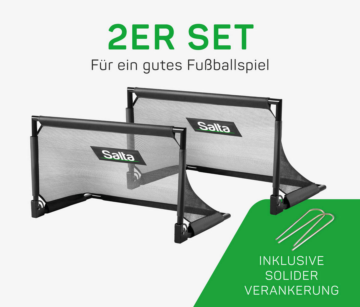 FUßBALLTOR  - Schwarz, KONVENTIONELL, Metall (100/60/60cm) - Salta