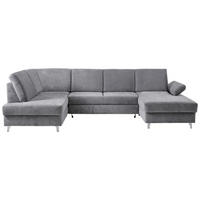 SJEDEĆA GARNITURA tekstil  svijetlo siva   - srebrne boje/svijetlo siva, Konvencionalno, tekstil/drvo (186/322/167cm) - Cantus