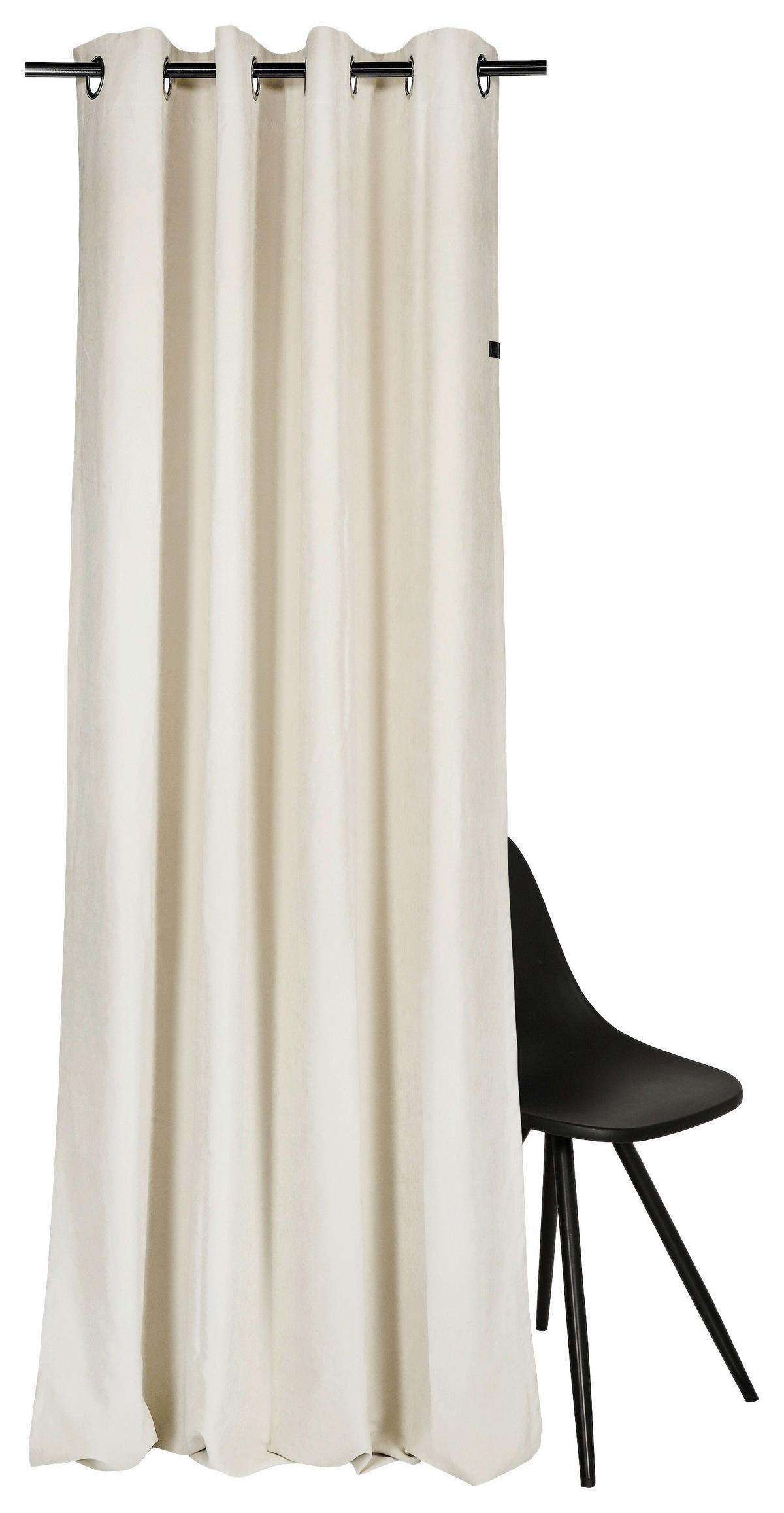 ZÁVĚS S OČKY, neprůsvitné, 130/250 cm - krémová/béžová, Basics, textil (130/250cm) - Schöner Wohnen