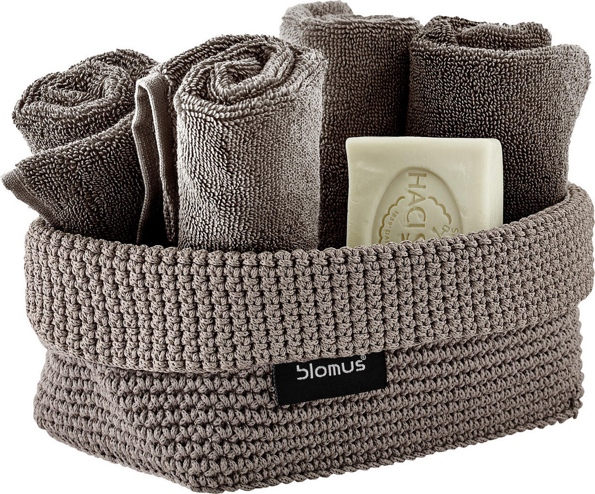 AUFBEWAHRUNGSKÖRBCHEN  - Taupe, Basics, Textil (12/9/20cm) - Blomus