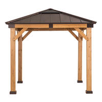 PAVILLON 273/274/273 cm  - Naturfarben/Braun, Basics, Holz/Kunststoff (273/274/273cm) - Modante