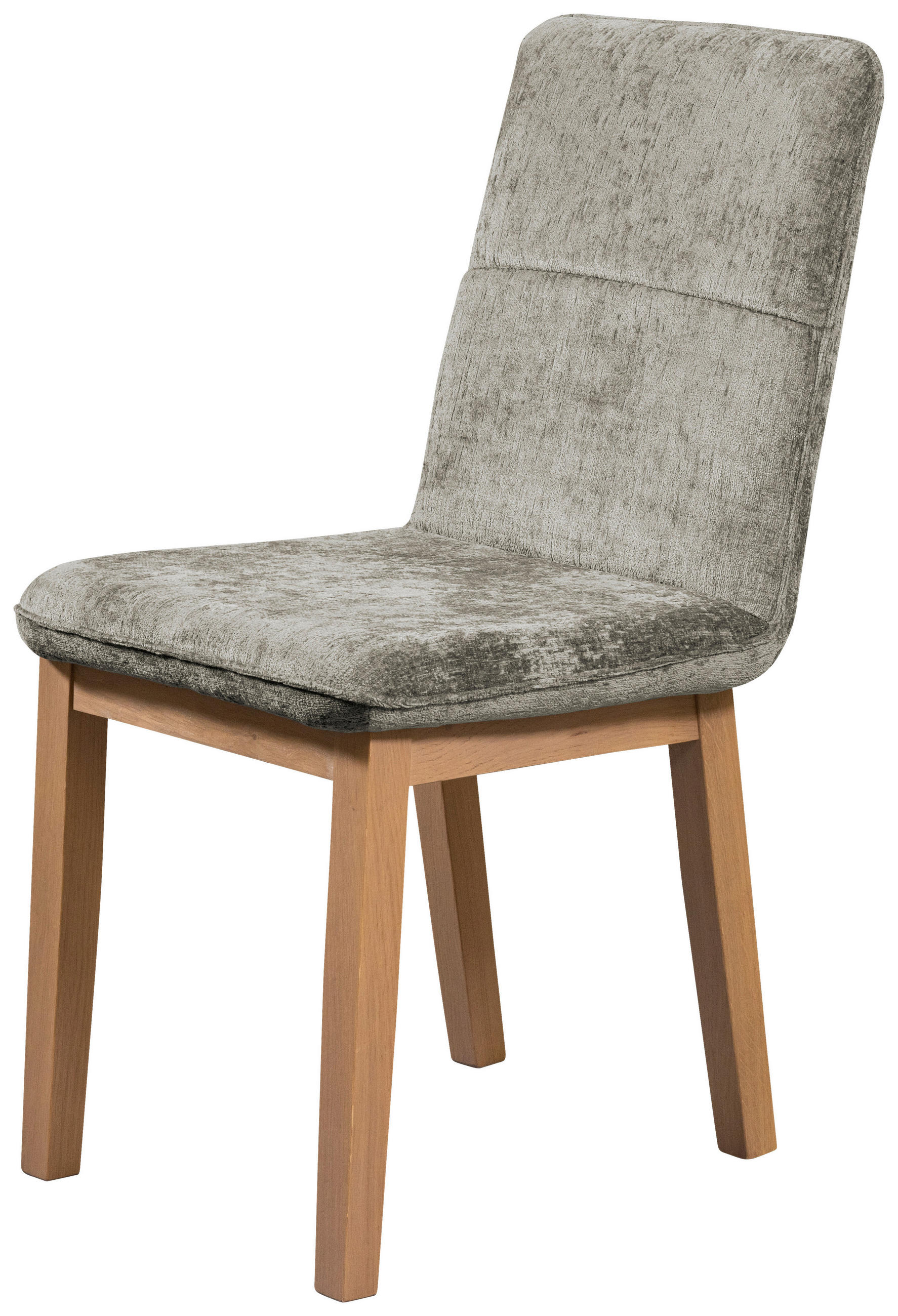 STUHL Webstoff Beige Eiche vollmassiv  - Eichefarben/Beige, KONVENTIONELL, Holz/Textil (47/91/44cm) - James Wood