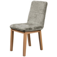 STUHL Webstoff Beige Eiche vollmassiv  - Eichefarben/Beige, KONVENTIONELL, Holz/Textil (47/91/44cm) - James Wood