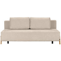 SCHLAFSOFA  mit Stoffauswahl, Liegefunktion, Schlafen auf Sitzhöhe Bouclé Beige  - Beige/Naturfarben, Design, Holz/Textil (211/88/102cm) - Niels Andersson