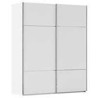 SCHWEBETÜRENSCHRANK Weiss  - Chromfarben/Weiss, Konventionell, Holzwerkstoff/Metall (162/223/68cm) - Novel