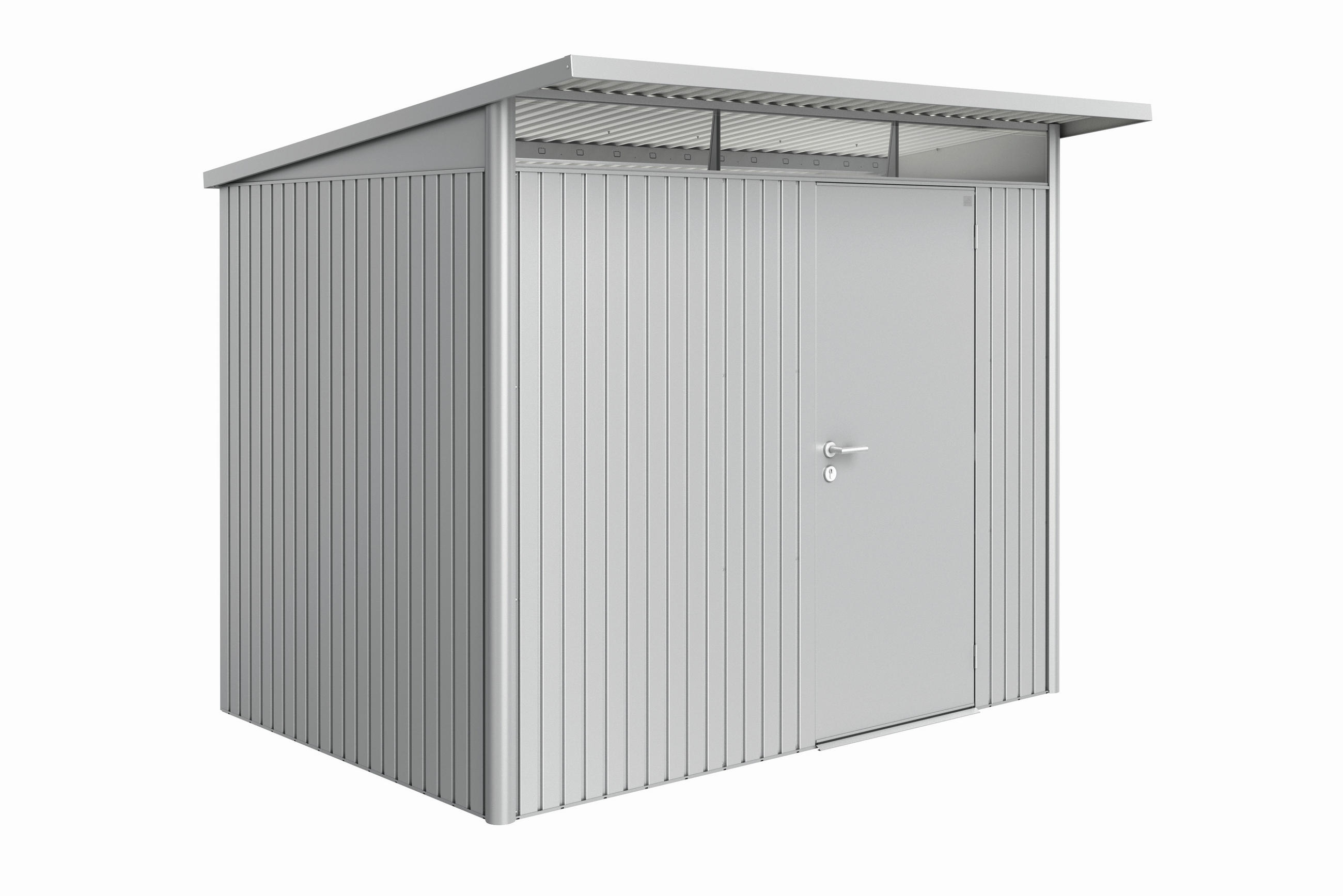 GERÄTEHAUS 260/218/220 cm  - Silberfarben, Basics, Metall (260/218/220cm) - Biohort