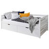 STAURAUMBETT 90/200 cm  in Weiss   - Weiss, Modern, Holz (90/200cm) - MID.YOU
