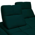 ECKSOFA in Struktur Petrol  233/313 cm  - Petrol/Schwarz, Design, Kunststoff/Textil (233/313cm) - Emilio Belluti