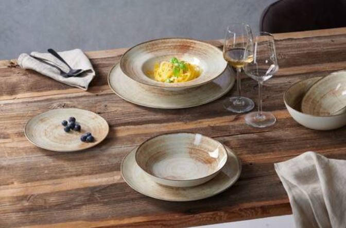 SALATSCHÜSSEL  Siena 18,5 cm  - Beige/Braun, Basics, Keramik (18,5cm) - Ritzenhoff Breker