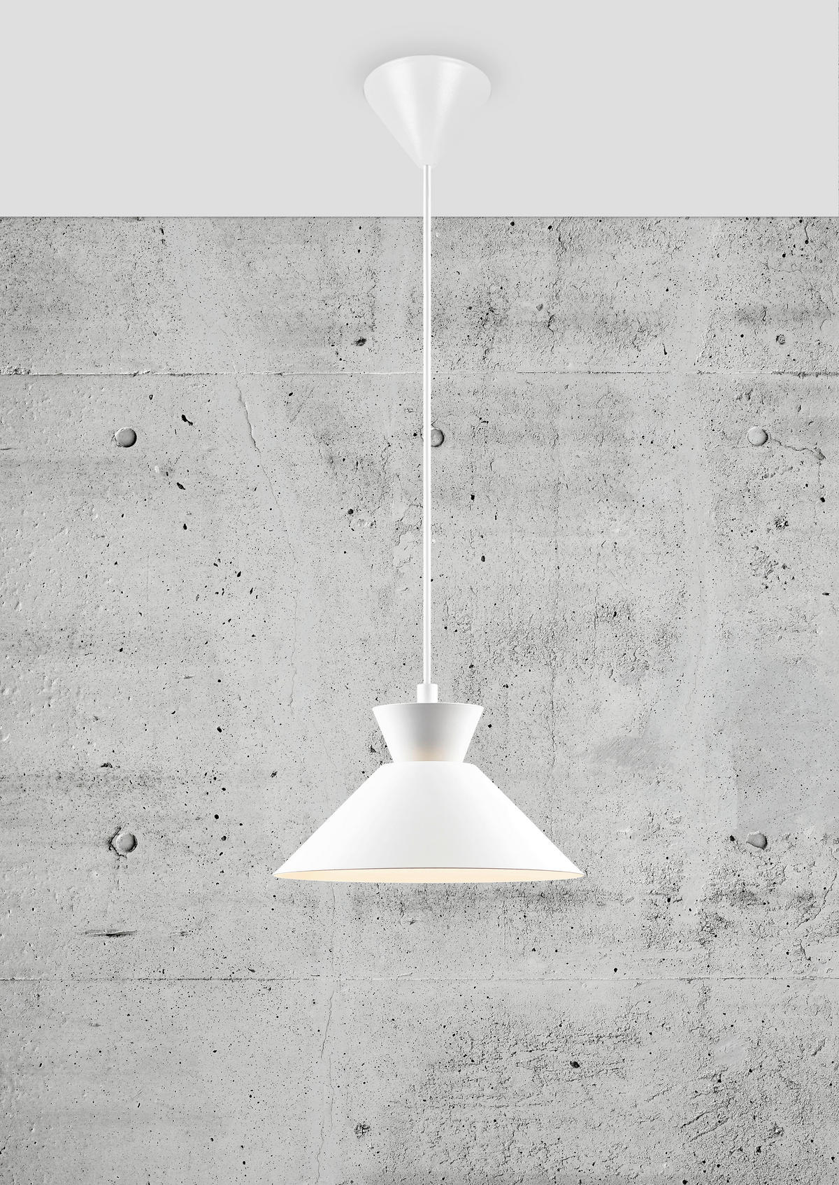 HÄNGELEUCHTE 25/13,5 cm  - Weiß, Design, Metall (25/13,5cm) - Nordlux