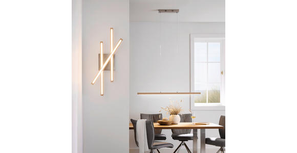 LED-DECKENLEUCHTE 100/25/12,5 cm - Eichefarben, LIFESTYLE, Holz/Kunststoff (100/25/12,5cm) - Novel