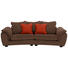 MEGASOFA in Textil Braun, Rot - Dunkelbraun/Rot, LIFESTYLE, Holz/Textil (274/74/52/120cm) - Landscape MEGASOFA in Textil Braun, Rot - Dunkelbraun/Rot, LIFESTYLE, Holz/Textil (274/74/52/120cm) - Landscape