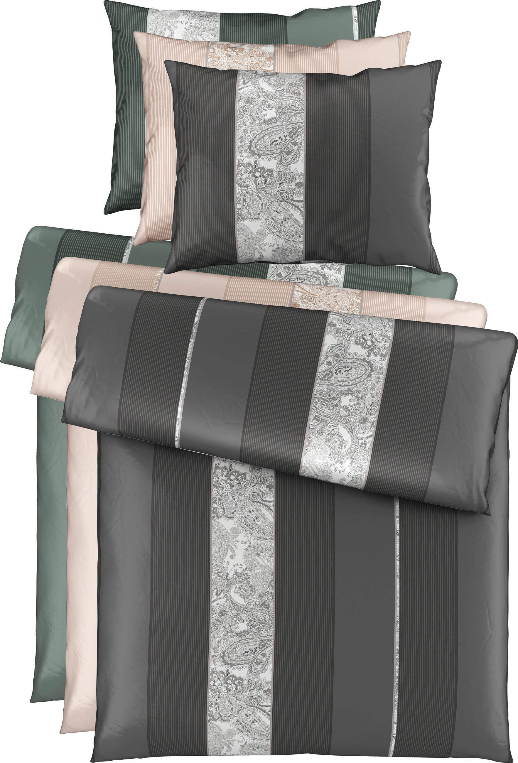 ÁGYNEMŰHUZAT-GARNITÚRA 140/200 cm  - zöld, Design, textil (140/200cm) - Dieter Knoll