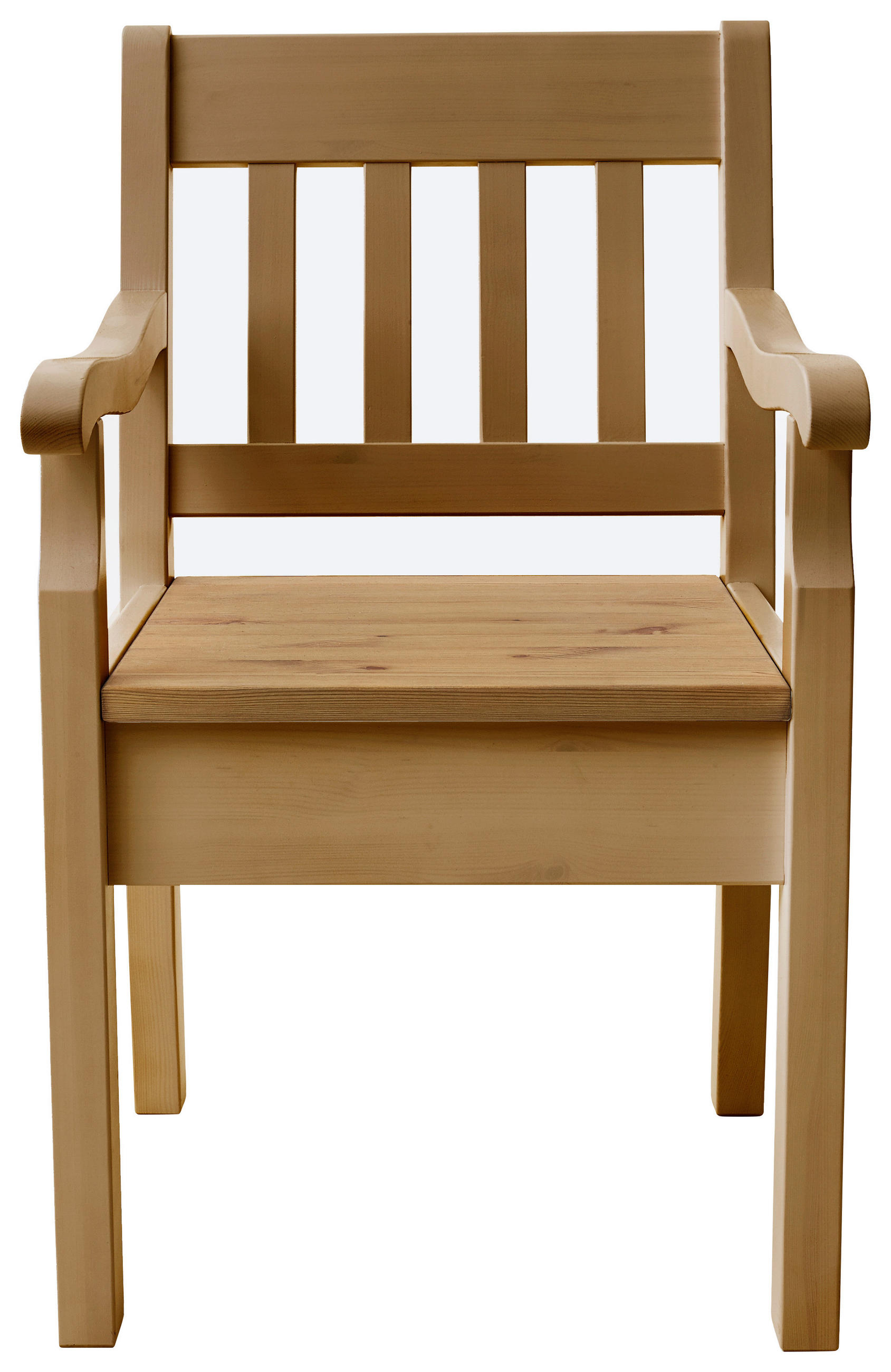 ARMLEHNSTUHL  in  - Laugenfarbig, ROMANTIK / LANDHAUS, Holz (54/93/58cm) - Boxxx