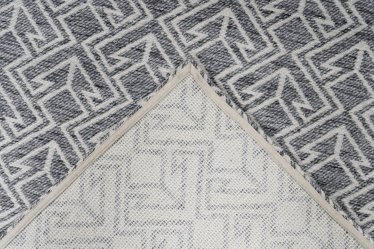 OUTDOORTEPPICH 80/150 cm Yoga Creme, Grau  - Creme/Grau, Trend, Kunststoff/Textil (80/150cm) - Kayoom