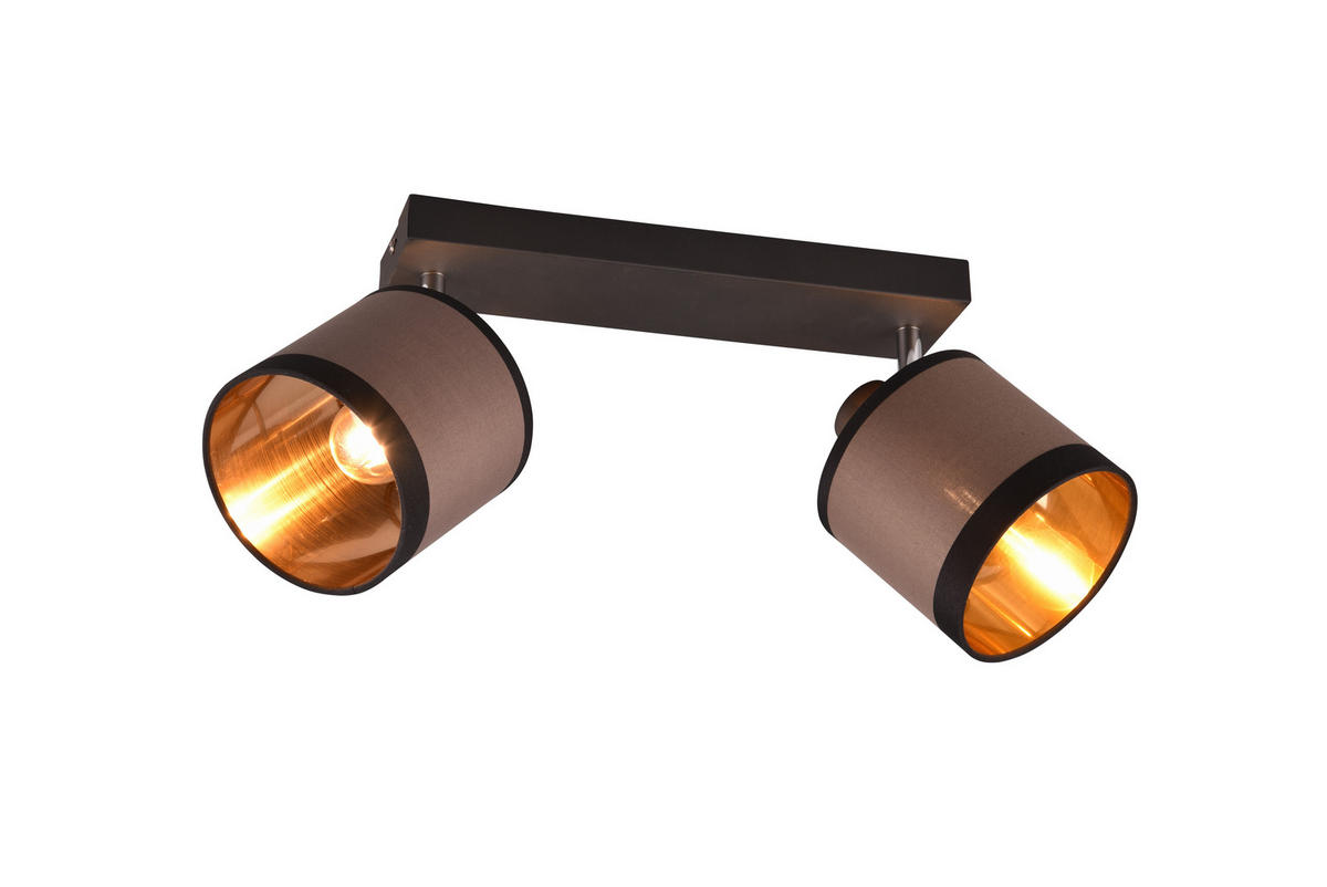 STRAHLER - Taupe/Goldfarben, Konventionell, Textil/Metall (38/21,5/16,5cm)
