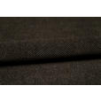ECKSOFA  in Flachgewebe Dunkelbraun  - Dunkelbraun/Schwarz, KONVENTIONELL, Textil/Metall (252/162cm) - Carryhome