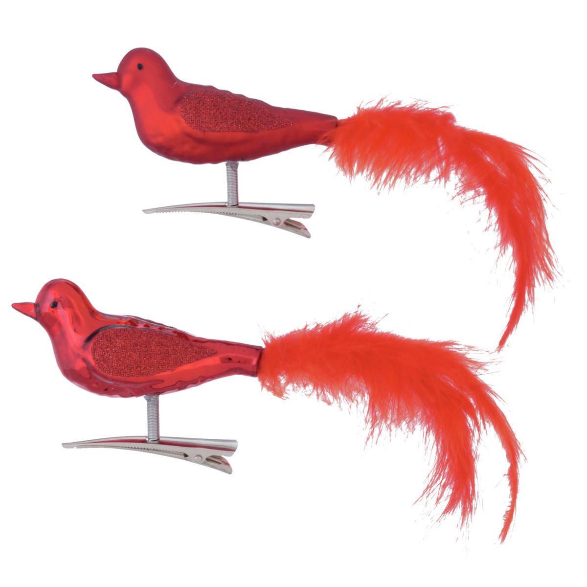 SADA VÁNOČNÍCH OZDOB 2 ks - červená, Design, přírodní materiály/sklo (16/3,0/6,0cm)