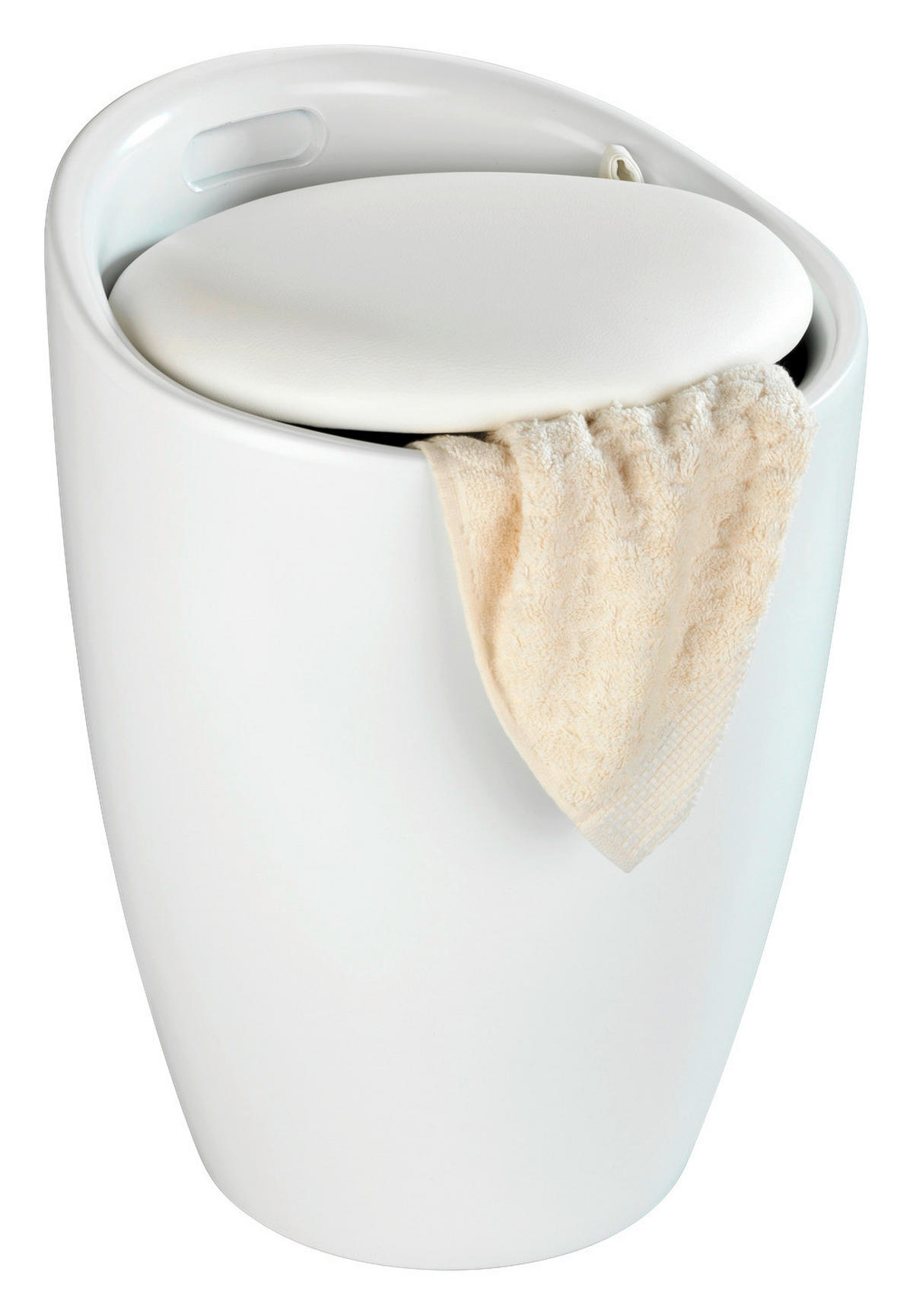 WÄSCHETONNE - Weiß, Basics, Kunststoff (36/50,5/36cm) - Wenko